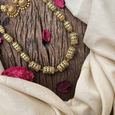 Vriksham Traditional Bridal Gold Emerald Inspired Beaded Neckpiece–G20654